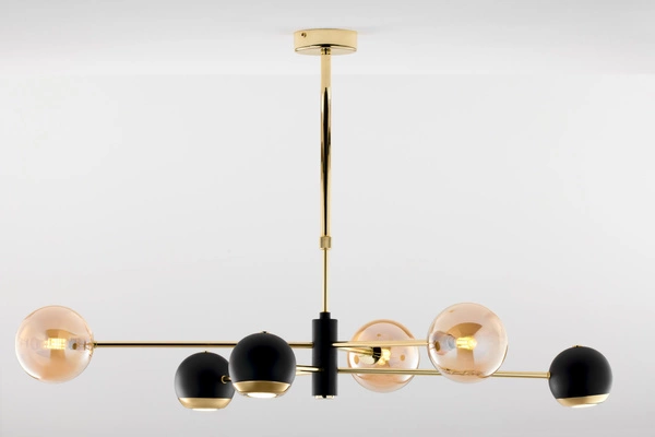 Nowoczesny Żyrandol MOKA wys. 47-69cm 3xG9 3xGU10
14W IP20 | Złoty