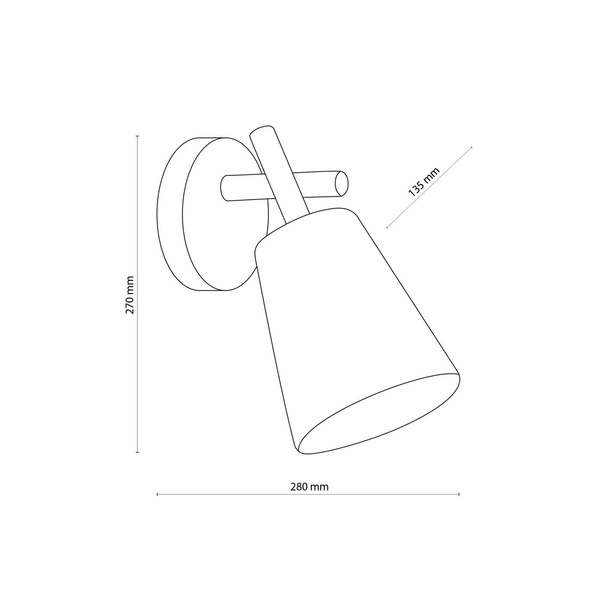 Nowoczesny kinkiet VAIO WHITE 818 1xE27 818