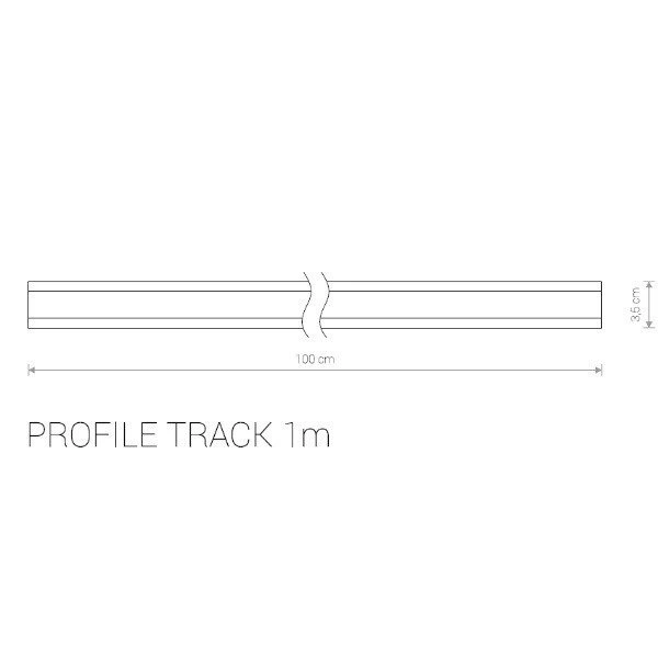 Szyno-przewody PROFILE TRACK 1m 9448