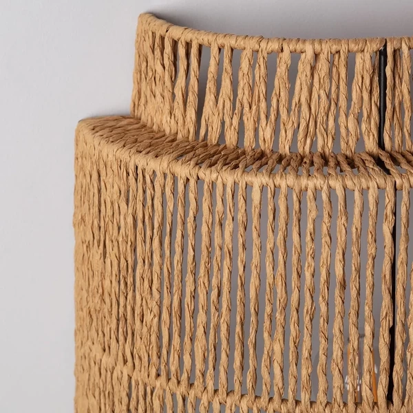 Kinkiet LED z Rattanu Boho Abruzzo Arianna E27 30cm