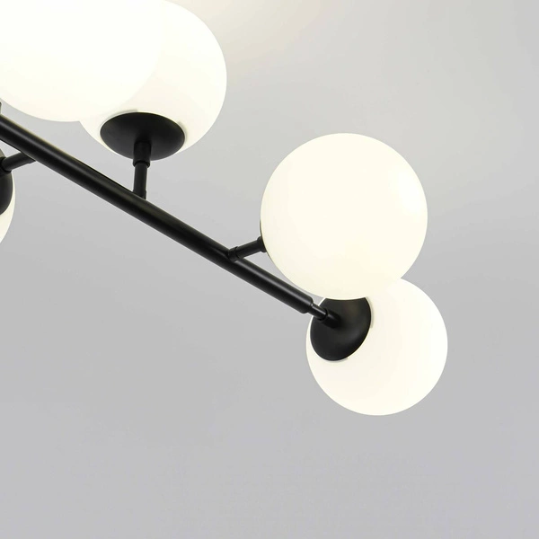 DORADO 8 Lampa wisząca/sufitowa czarna OP.OŚW. 8PŁ