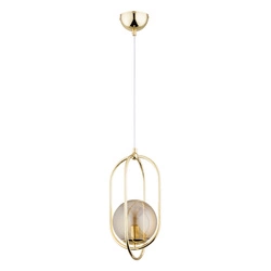 Lampa wisząca ALFA BINAR ZŁOTA 1xE14 19cm | 61253