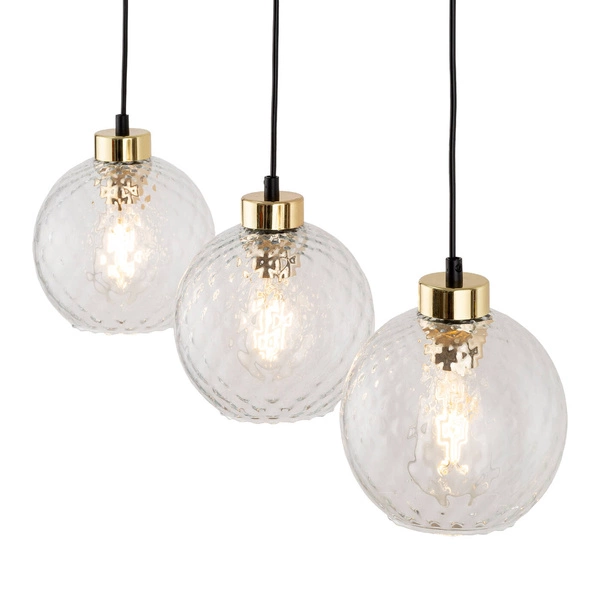 DEVON LAMPA WISZĄCA 3 PŁ LISTWA TRANSPARENT 4587