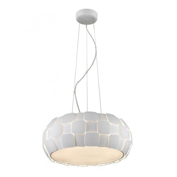 Lampa wisząca nad stół, do salonu biała ambient Zuma Line SOLE śr.46cm 5xE27