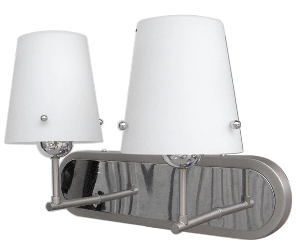 Kinkiet TANGO 22-57245 chrom/satyna/biały 2x60W E27