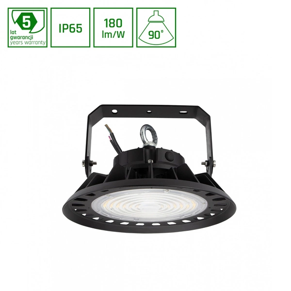 PLATEO 3 HIGH BAY 100W NW 230V 90st IP65 IK08 270x160mm CZARNY 5 lat gw. DALI
