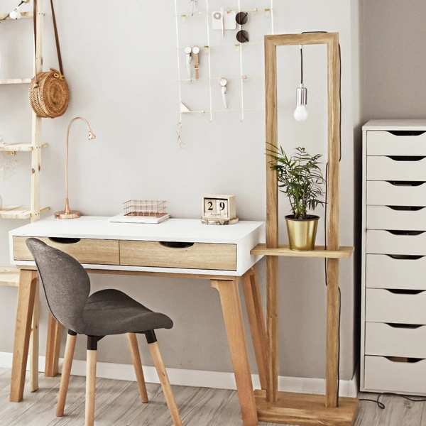 Monopod Lampa Podłogowa 1xE27 Max,15W Dąb Olejowany/Antracyt 6460174