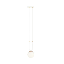 Lampa wisząca Emibig GLAM 1 Biały/OPAL 1115/1