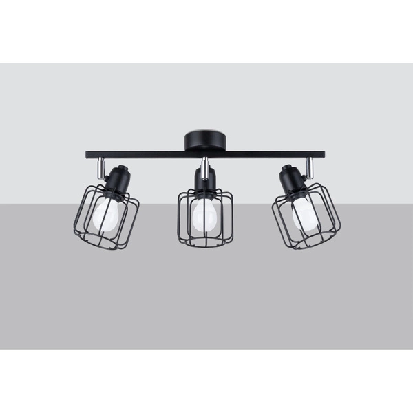 Lampa sufitowa BELUCI 3, czarny/chrom, 3x40W E14, SL.1116