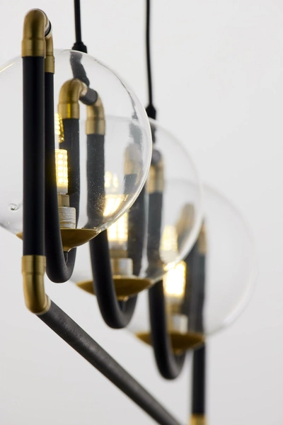 Nowoczesna Lampa wisząca HANZA wys. 30-100cm 3xG9 14W IP20 | Złoty