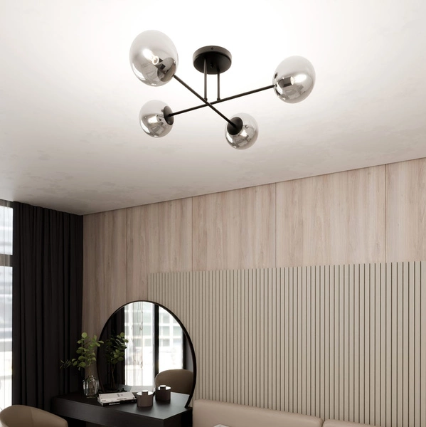 Lampa sufitowa Emibig ROMA 4 BL GRAFIT 1245/4