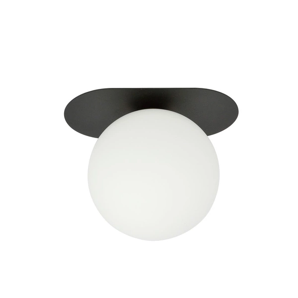 Lampa sufitowa Emibig PLAZA 1 Czarny/OPAL 1118/1