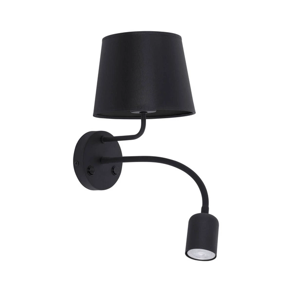 Nowoczesny kinkiet MAJA BLACK 2537 1xE27 + GU10 2537