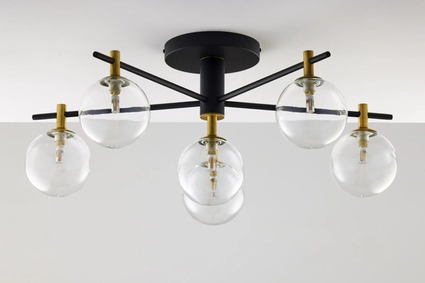 Nowoczesna Lampa sufitowa FIGARO wys. 34cm 6xG9 14W IP20 | Złoty