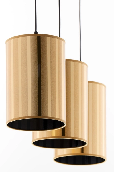 Klasyczna Lampa wisząca CORTINA wys. 100cm 3xE27 15W IP20 | złoty