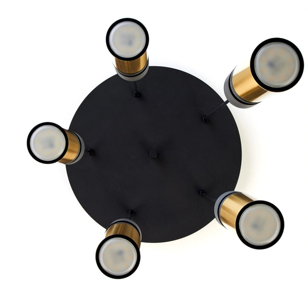 Nowoczesna Lampa wisząca ALAS wys. 35-136cm 5xG10 14W IP20 | Złoty