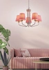 Lampa wisząca YORK LEDEA, 50205094, biały/różowy, 5x60W E14