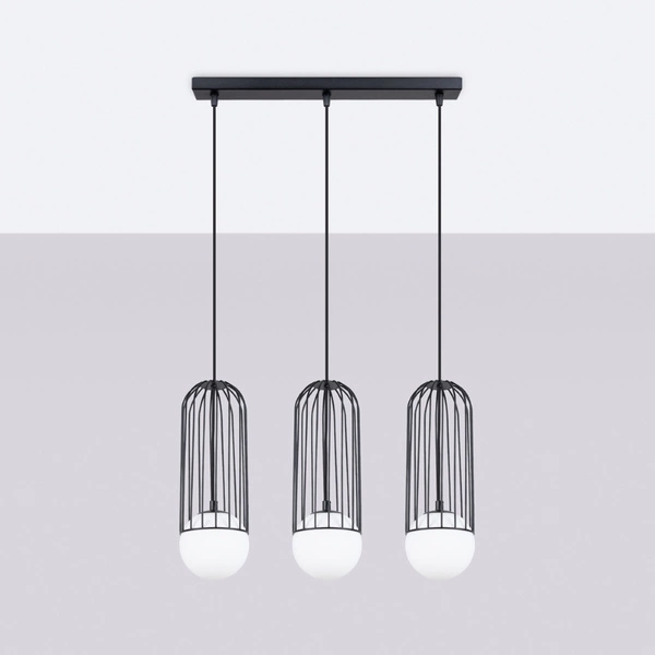 Lampa wisząca BRINA 3L czarna