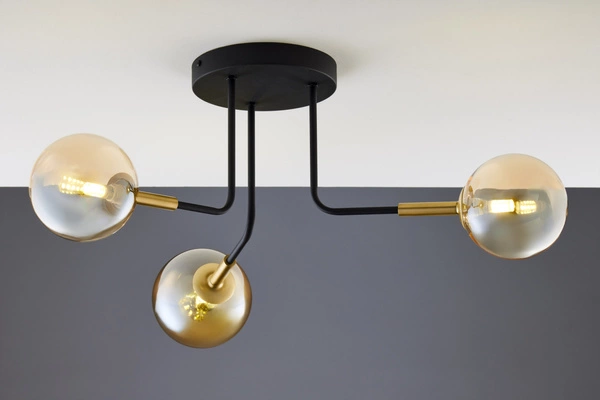 Nowoczesna Lampa sufitowa BURANO wys. 31cm 3xG9 14W IP20 | Złoty