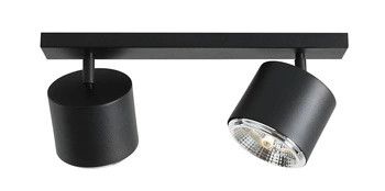 Aldex Lampa sufitowa BOT 2, 1047PL_H, czarna, 2x35W GU10