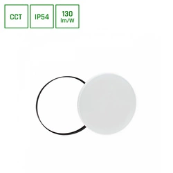 NYMPHEA BLACK & WHITE RINGS 32W CCT 230V 115st IP54 FI380x55 BIAŁY/CZARNY OKRĄGŁA