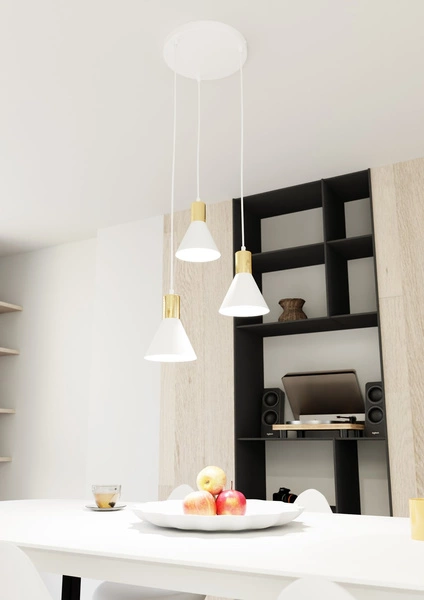 Lampa wisząca Emibig ROSA 3 PREM WH 1389/3PREM