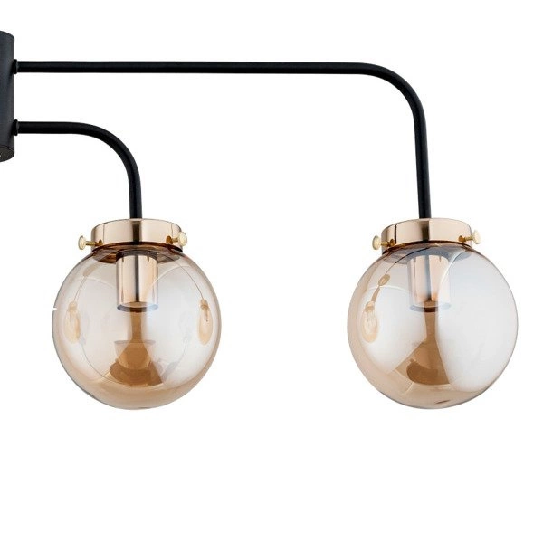 Lampa sufitowa ALFA LINIO CZARNA 4xE14 13cm | 25504