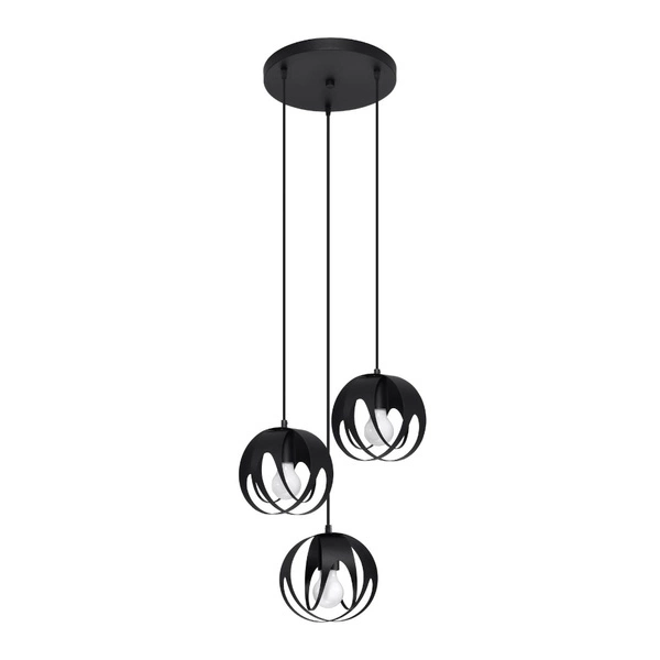 Lampa wisząca TULOS 3P, SL.1088, czarna, 3x60W E27