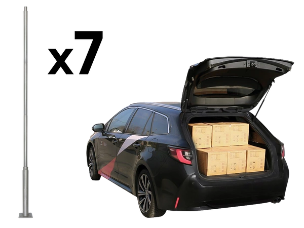 Składany słup oświetleniowy 4m szary PRIME