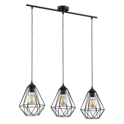 Lampa wisząca ALFA KOSMOS CZARNA 3xE27 80cm | 62240