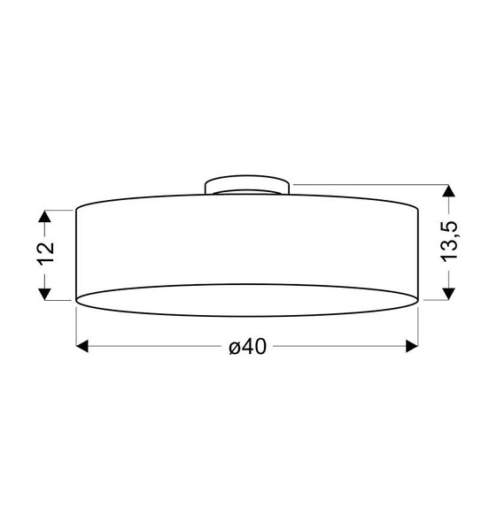 Lampa sufitowa KIOTO 40cm 31-64691, kremowa, 3x40W E27