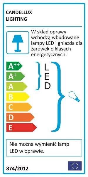 AMBROSIA 3 LAMPA WISZĄCA 5X40W E14 + 43,4W LED MIEDZIANY