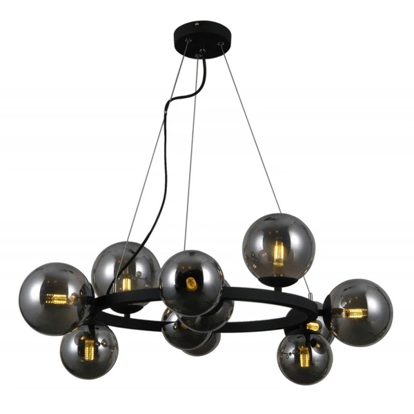 Lampa wisząca Montora śr. 64cm 11xG9 | czarna