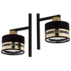 Nowoczesna lampa sufitowa PRO 2 PLAFON czarny/złoty 32149
