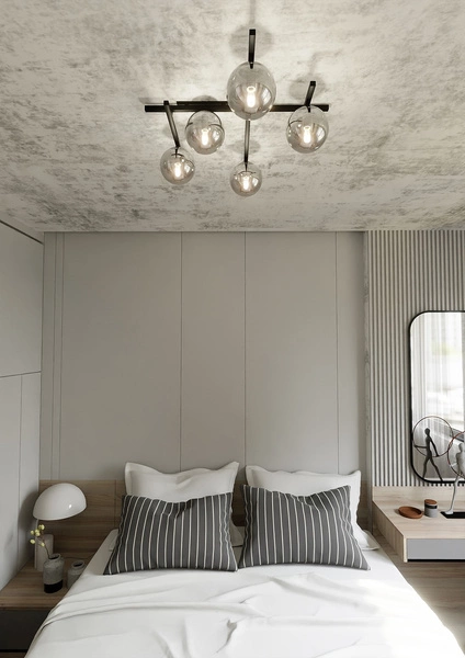 Lampa sufitowa Emibig SMART 5 Czarny/GRAFIT 1104/5