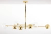 Nowoczesny Żyrandol MOKA wys. 47-69cm 4xG9 4xGU10
14W IP20 | Złoty