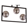 Lampa sufitowa ramka COSMIC 3 PLAFON czarny/szary 32123