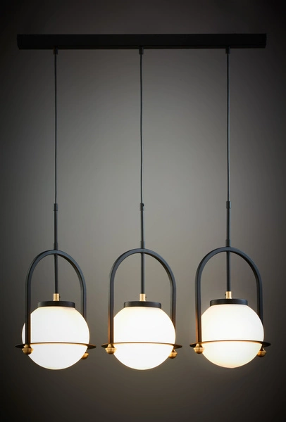 Loftowa Lampa wisząca ROSSO wys. 93cm 3xE27 15W IP20 | Czarny