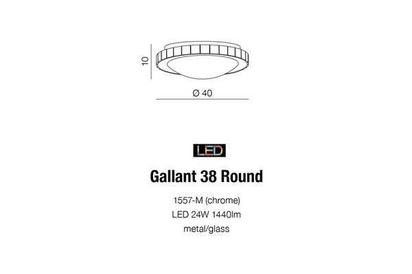 Azzardo GALLANT 38 ROUND 1592