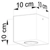 Plafon QUAD Naturalne Drewno, GU10 40W, SL.0493