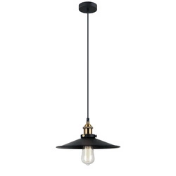 Lampa wisząca Kermio Retro śr. 30cm E27 |czarny