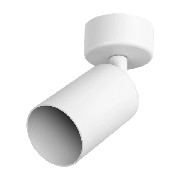 Nowoczesny reflektor sufitowy PIPE GU10 dł. 12cm | biały