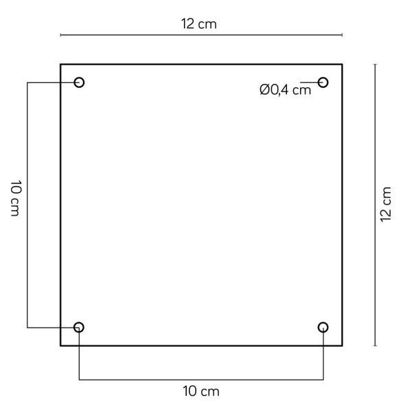 Stylowy słupek zewnętrzny tuba Porto M1932-500 | ciemny popiel