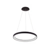 Lampa wisząca Italux Vico 58cm 48W LED barwa zmienna (CCT) | czarny