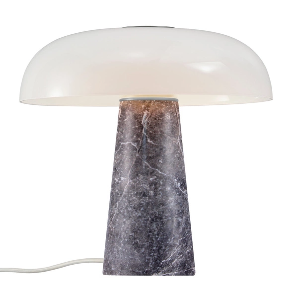 Lampa stołowa GLOSSY E27 15W Marmur | Szary