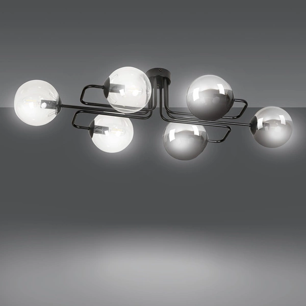 Lampa sufitowa Emibig BRENDI 6A BL MIX 3 834/6A3