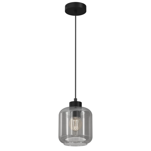 Lampa wisząca SOMBRA SMOKED, MLP8373, czarny/dymiony, 1x60W E27