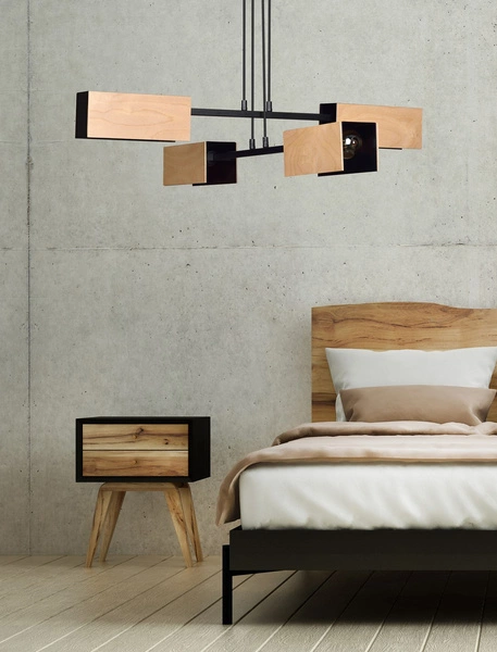 Lampa wisząca Emibig ZAPER 4 Czarny 616/4