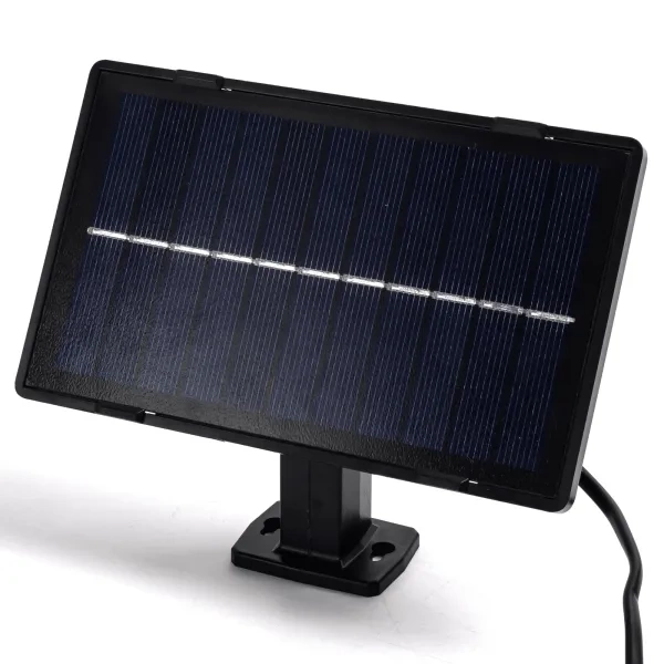Kinkiet solarny LED dwuczęściowy z czujnikiem ruchu COB czarny 6500K