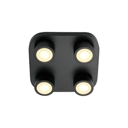 Lampa sufitowa CLYDE LED 2700K Biała ciepła Metal | Czarny